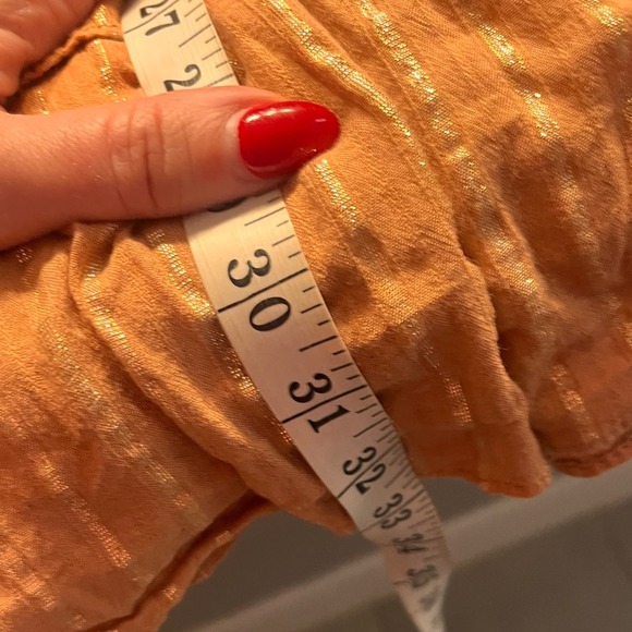 House of Harlow 1960 Shimmer Smocked Tiered Mini Dress Small - Picture 13 of 13